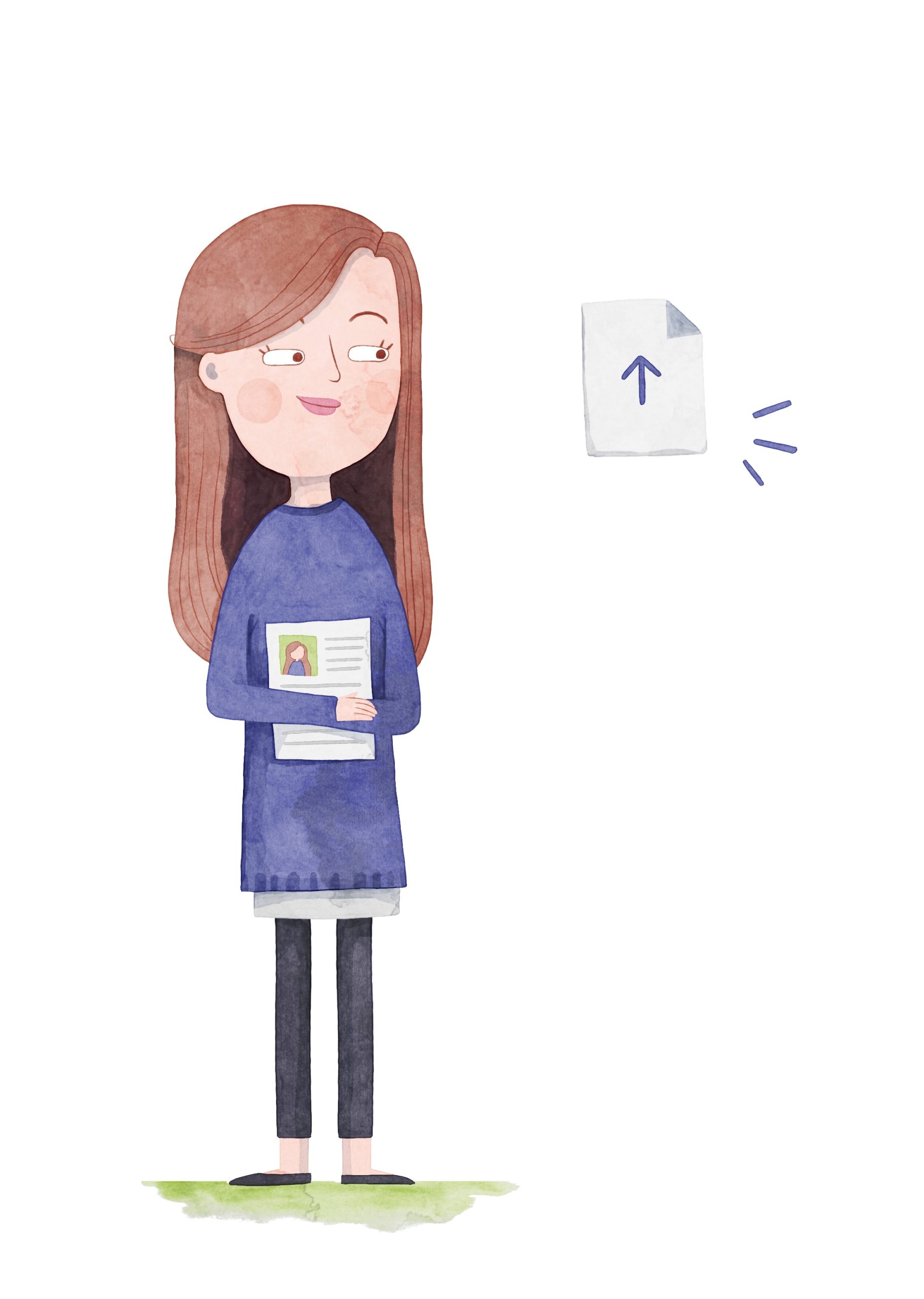 Illustration av kvinna som vill minska sina lån